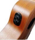 Preamp detail of the concert ukulele Laka model VUC 10EA