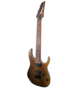 Electric guitar Ibanez model RG7421 WNF Walnut Flat with 7 strings