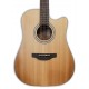Cedar top of the electroacoustic guitar Takamine model GD20CE NS CW