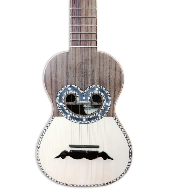 Half tops of the Artimúsica cavaquinho model CV15C half deluxe with ray fish soundhole