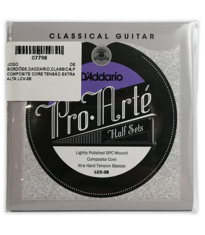 Package cover of the string set of basses DAddario LCX-3B Classical LP Composite Core extra high tension