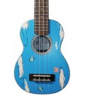 Top of the soprano ukulele Cordoba model Bia Disney with Clouds and Birds illustration