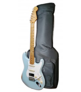 Electric guitar Fender model Vintera 50S Strat HSS MN Limited Edition Sonic Blue with bag