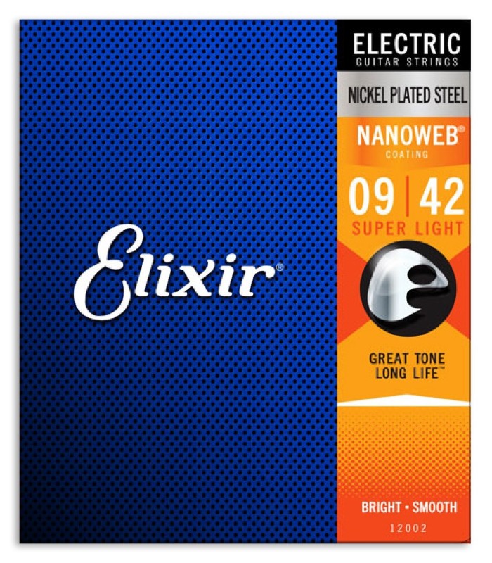 Elixir String Set 12002 Electric Guitar Super Light 9 to 42