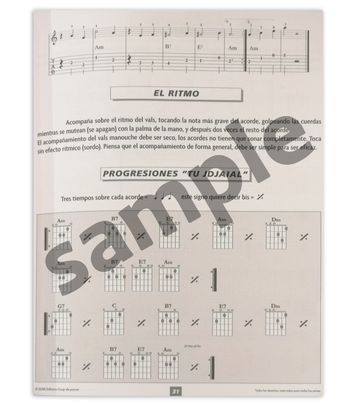 Book sample of Método de Guitarra Manouche S Daussat D Roux