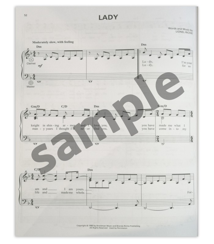 Sample of Beautiful Songs for Accordion HL book