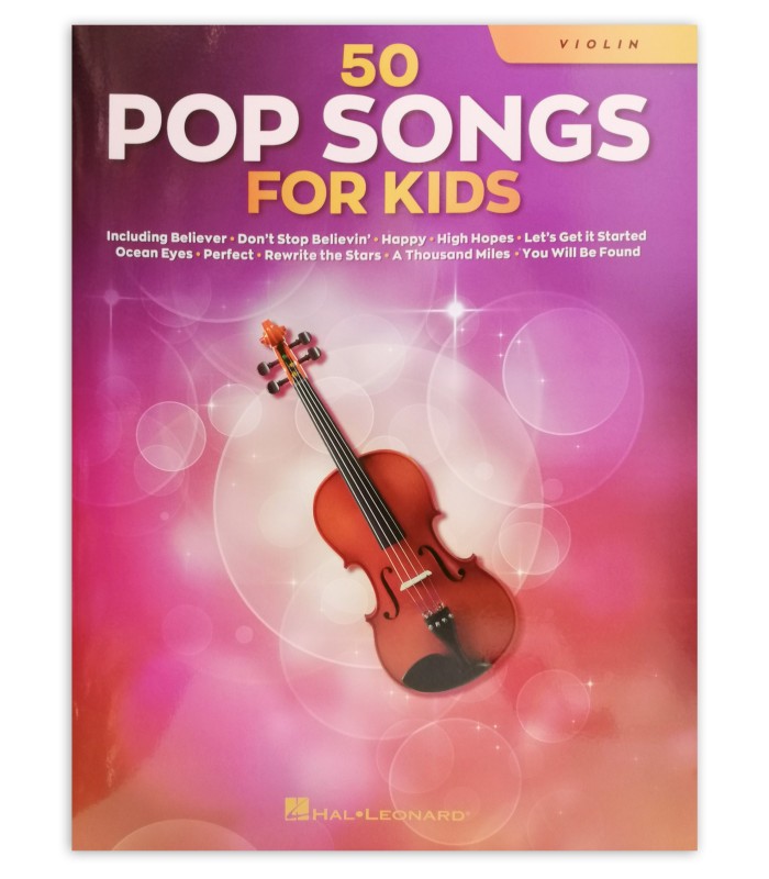 Cover of the 50 Pop Songs for Kids Violin book
