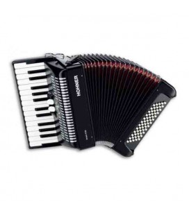 Accordion Hohner Bravo II 60 26 Keys 60 Basses Black A 4096