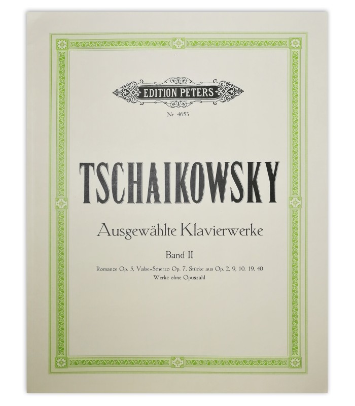 Cover of Tchaikovsky Piano Works Vol 2 EP4653 book