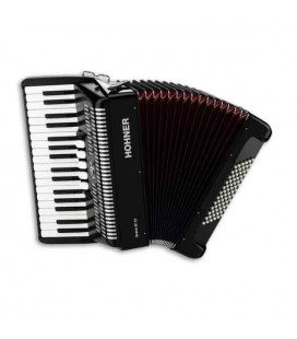 Hohner Accordion Bravo III 72 34 Keys 72 Bajos Preto A-4062