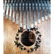 Detail of the keys and soundhole of the kalimba Gewa model F835540