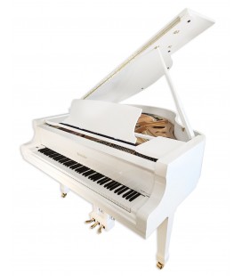 Grand piano Ritmüller model RS150 WH Superior Line Grand with 3 pedals and white polish
