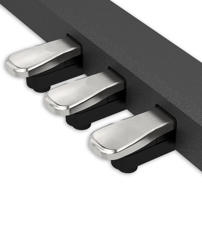 3 pedals of the digital piano Roland model F107 BKX