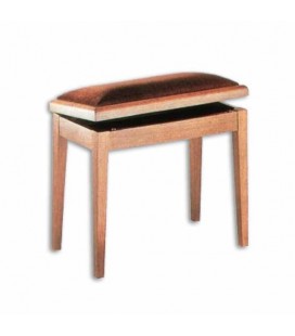 Discaciatti piano bench 205SM Mahogany Rectangular Beige Box