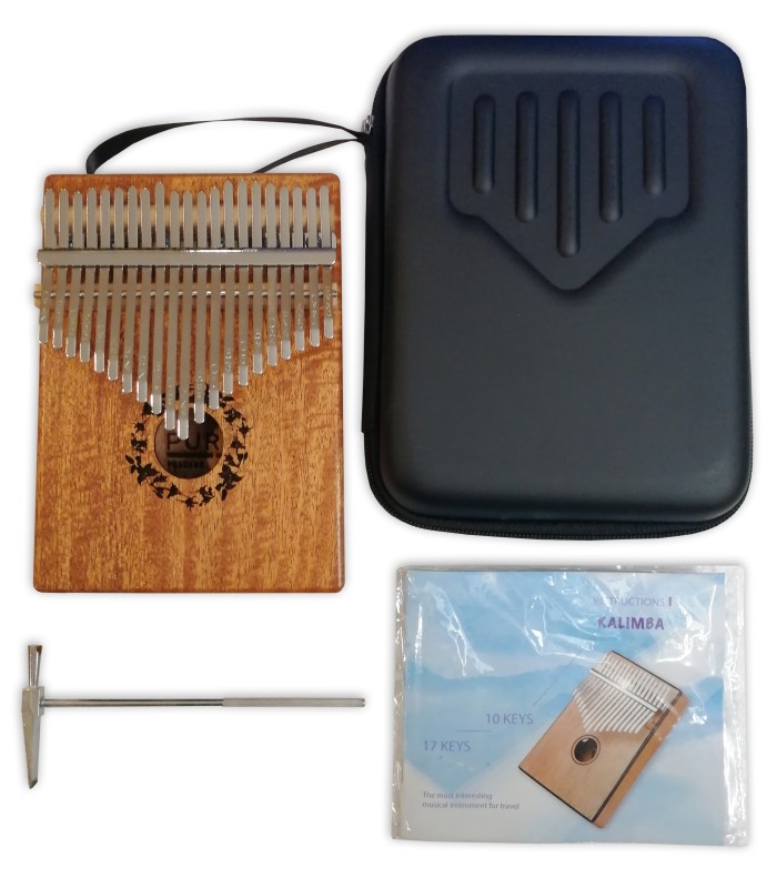 Kalimba Gewa model F835542 and accessories