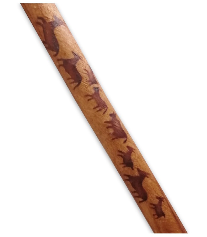 Detail of the animal drawings on the rainstick Gewa model 838760