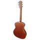 Mahogany back and sides of the resonator Fender model PR 180E