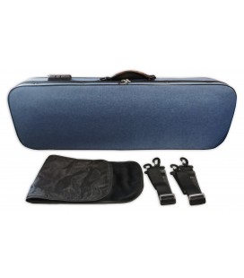 Case Rapsody City Rectangular Blue for 4/4 Violin