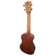 Mahogany back and sides of the concert ukulele Flight model AUC-33 Orchid
