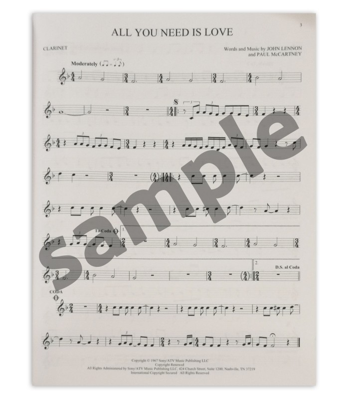 First 50 Songs You Should Play on Clarinet book sample