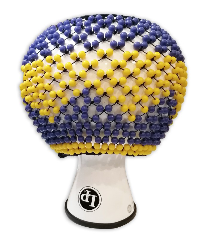 Detail of the Jenigor beads of the afuche LP model LP484 Shekere Jim Greiner