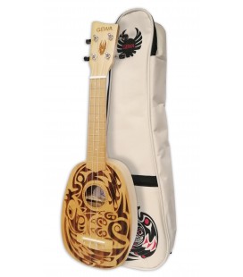 Soprano ukulele VGS model K-PA-BBH Pineapple Manoa with bag