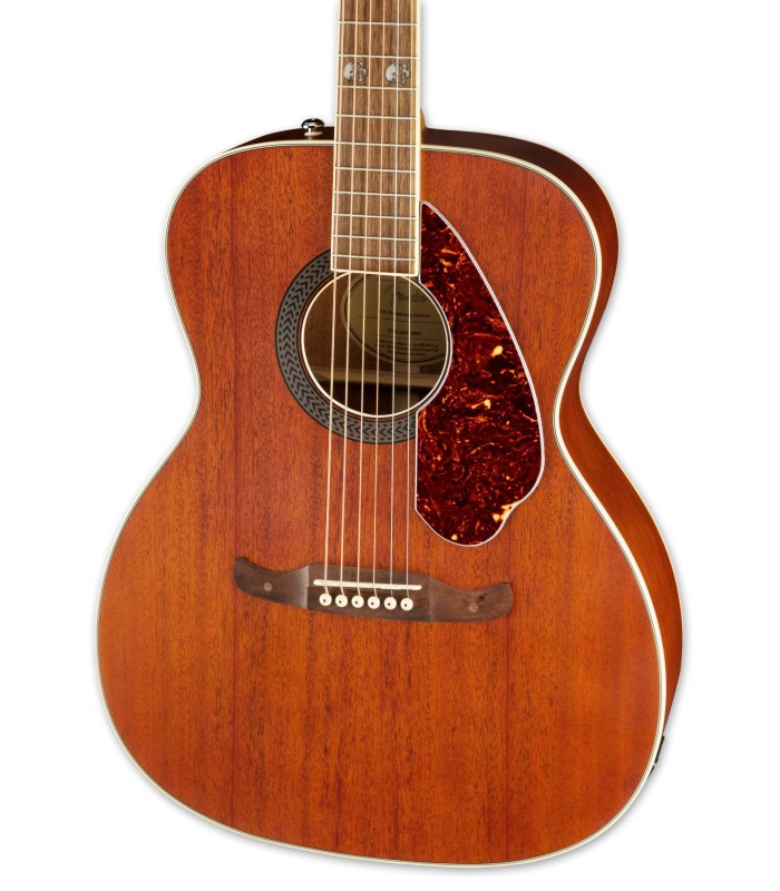 Solid mahogany top of the acoustic guitar Fender model Tim Armstrong Hellcat All Mahogany