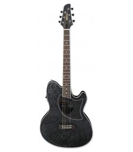Electroacoustic guitar Ibanez model Talman TCM50 GBO with Galaxy Black finish