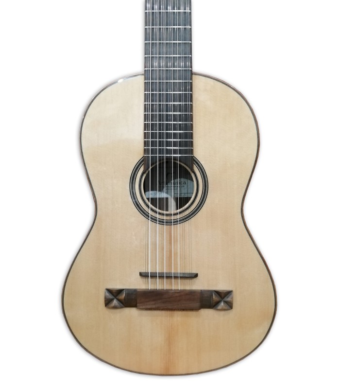 Spruce top of the viola da Terra Artimúsica model VA04S Terceira Simple with 18 strings