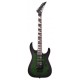 Electric guitar Jackson model JS32Q DKAM Dinky in transparent green color