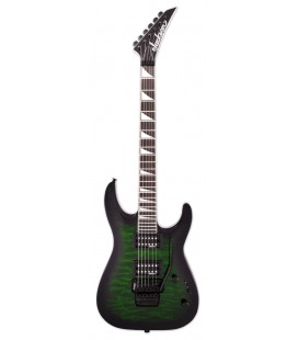 Electric guitar Jackson model JS32Q DKAM Dinky in transparent green color