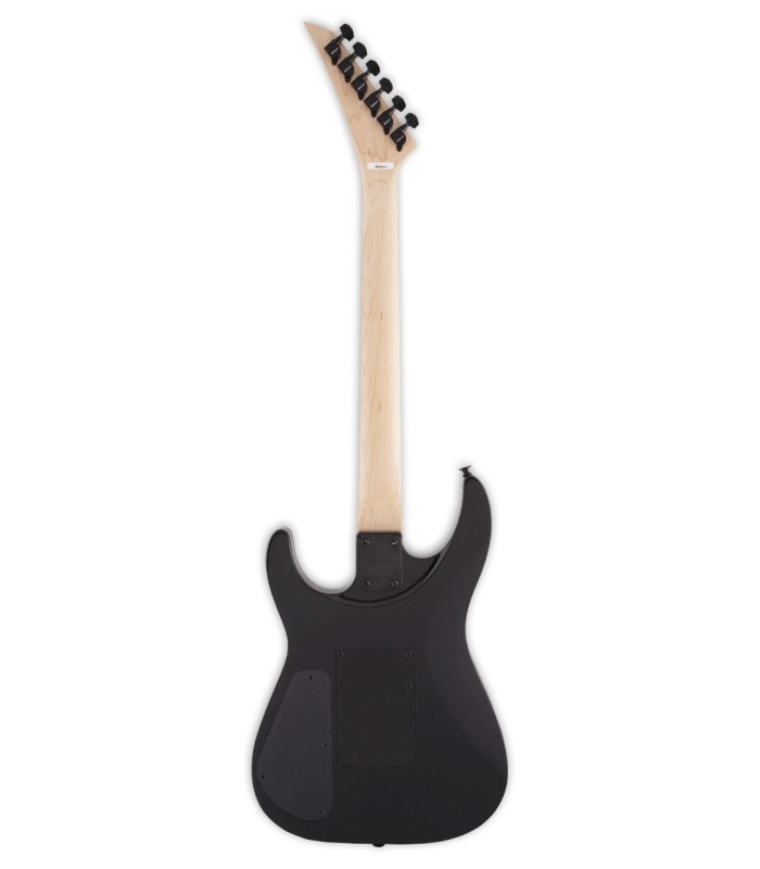 Back of the electric guitar Jackson model JS32Q DKAM Dinky in green