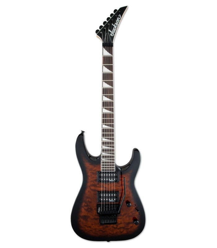 Electric guitar Jackson model JS32Q DKAM Dinky in Dark Sunburst finish