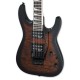 Body and pickups of the electric guitar Jackson model JS32Q DKAM Dinky Dark Sunburst