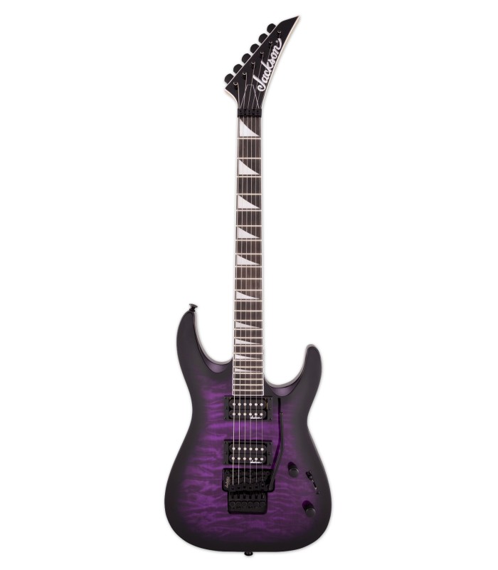 Electric guitar Jackson model JS32Q DKAM Dinky in purple color