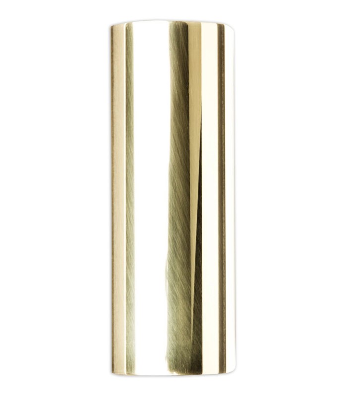 Slide Dunlop model 222 in golden plated metal and medium size for guitar