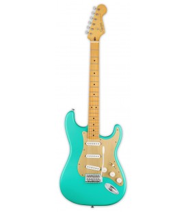 Electric guitar Fender Squier model 40th Anniversary Strat Vintage Edition with Satin Sea Foam Green finish