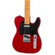 Body and pickups of the electric guitar Fender Squier model 40th Anniversary Tele Vintage Ed Satin Dakota Red