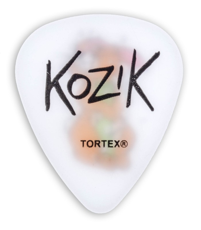 Other side of the pick Dunlop model BL 25 of 1 mm with Frank Kozik signature