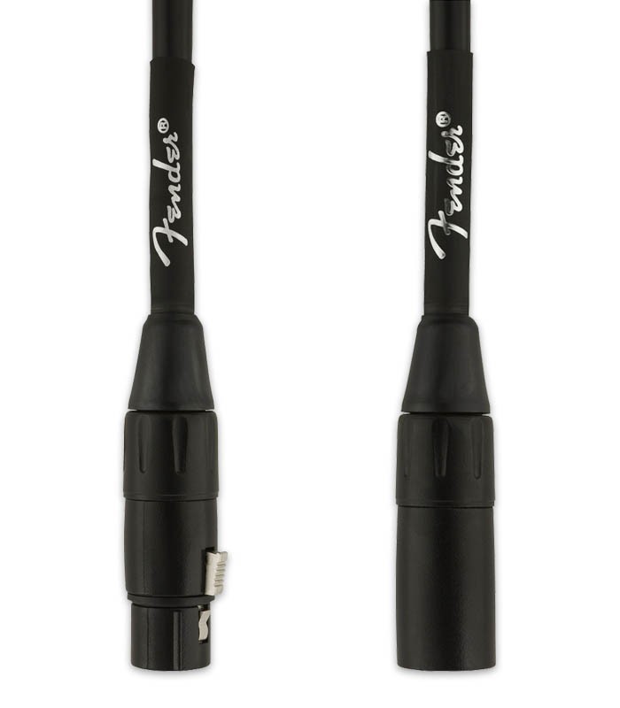 XLRs endpoints of the cable for microphone Fender model Professional XLR XLR with 3m