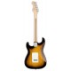 Back of the electric guitar Fender Squier model Sonic Strat MN 2TS