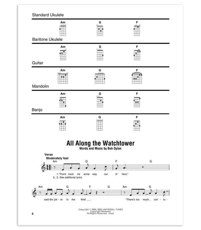 Bob Dylan Strum Together book's sample