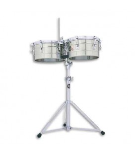 Timbales LP LP257S 14 15 Tito Puente Chrome with Stand