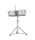 Timbales LP LP257S 14 15 Tito Puente Chrome with Stand