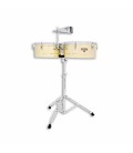 Timbales LP M257B 14 15 Matador Golden with Stand