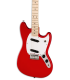 Body and pickups of the electric guitar Fender Squier model Sonic Mustang WN Torino Red