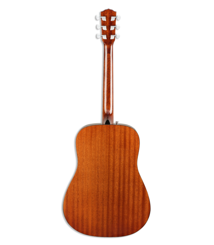 Mahogany back and sides of the folk guitar Fender model CD 60 All Mahogany Dreadnought V3