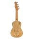 Spalted maple back and sides of the concert ukulele Fender model Zuma WN Exotic