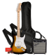 Pack Fender that includes an electric guitar Fender Squier Sonic 2TS and accessories