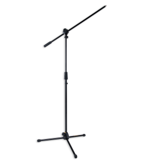 Microphone stand Hercules model MS-432B in black color and with a boom arm